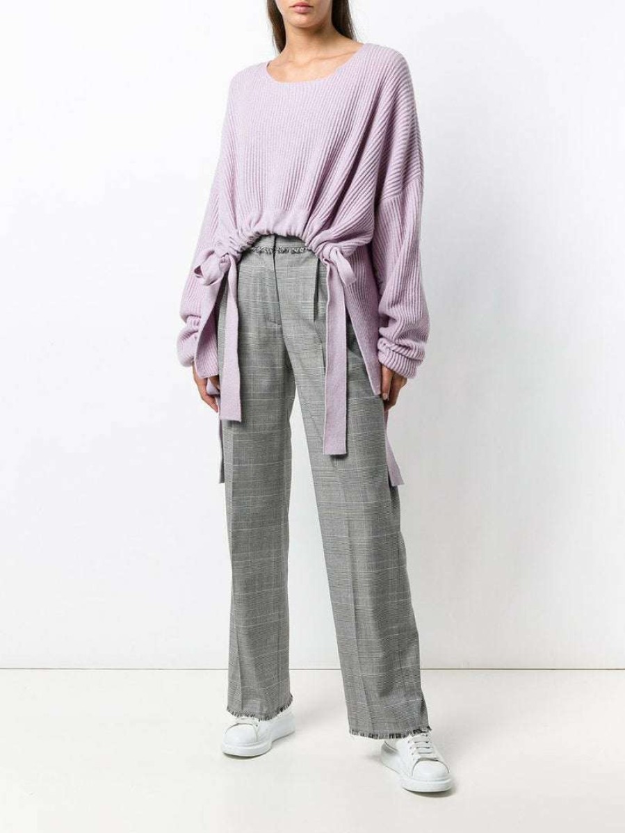 Clothing * | Msgm 'Houndstooth' Flared Trousers Clothing