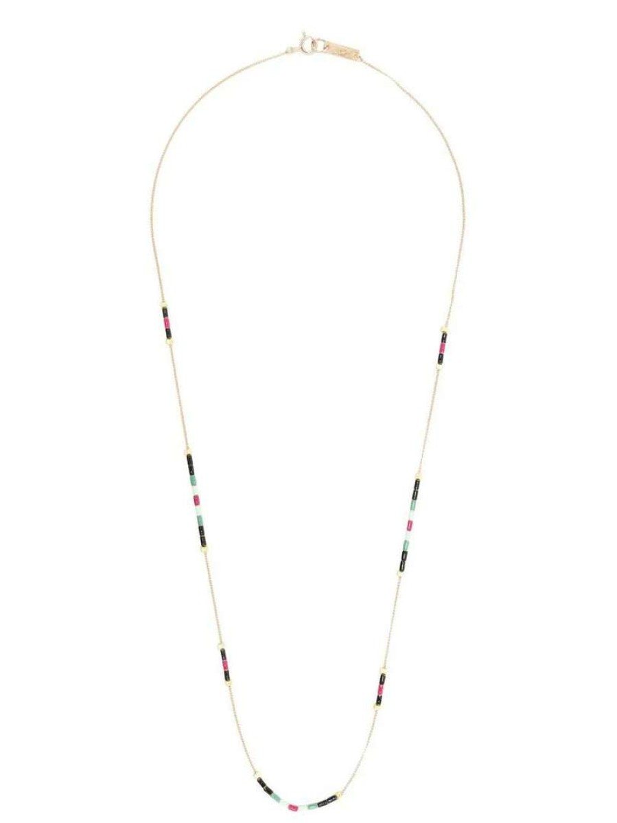 Accessories * | Isabel Marant 'Long Colour Stripe Necklace' Accessories