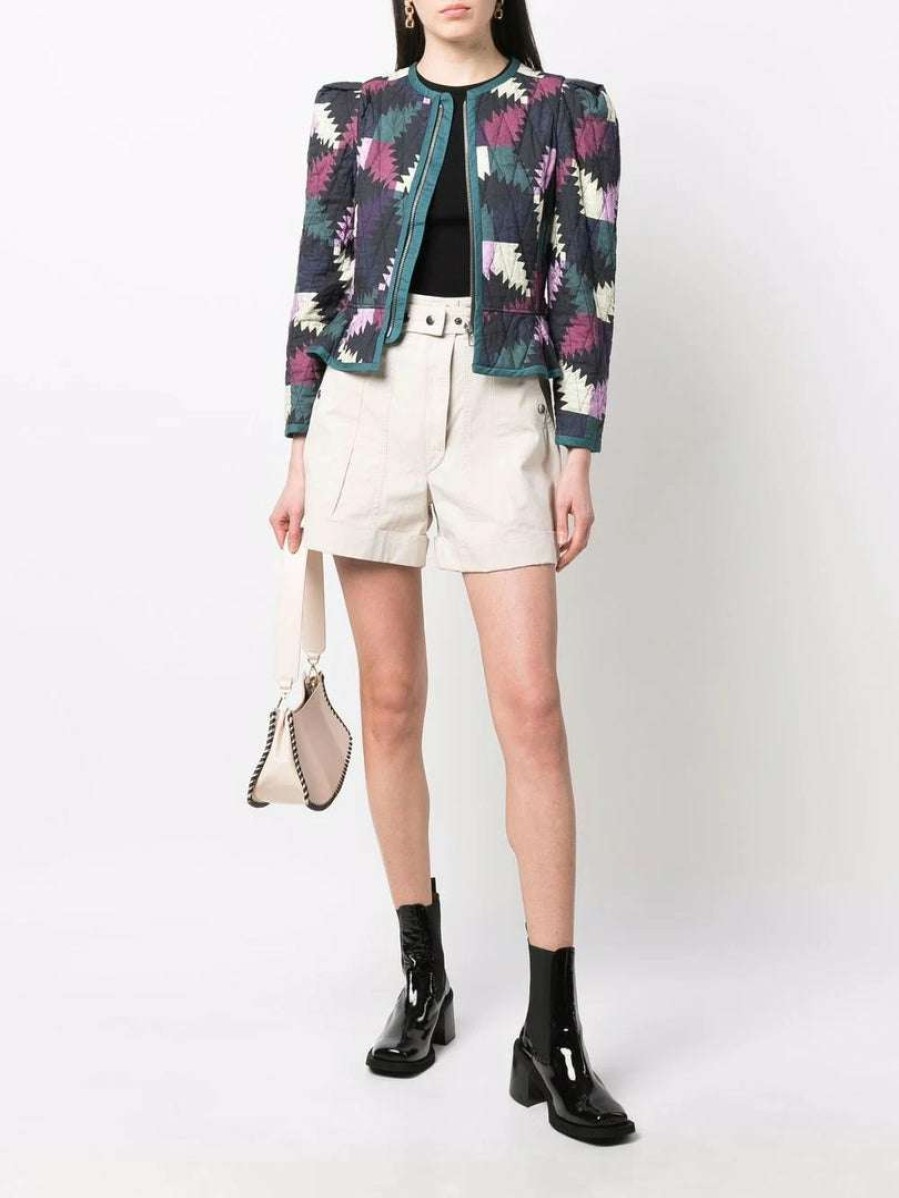 Clothing * | Isabel Marant Etoile 'Hafileal' Geometric Print Jacket Clothing