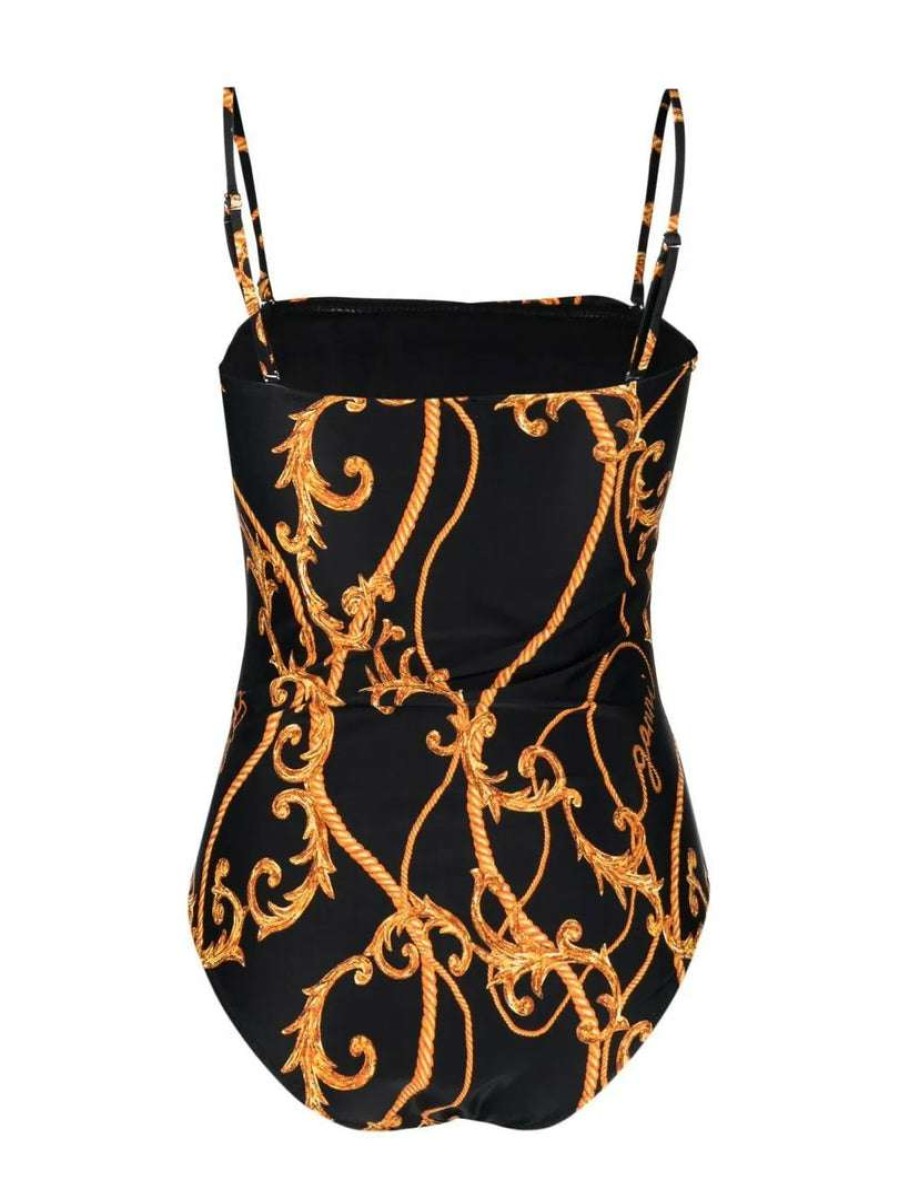 Clothing * | Ganni 'Printed Ruched Swimsuit'