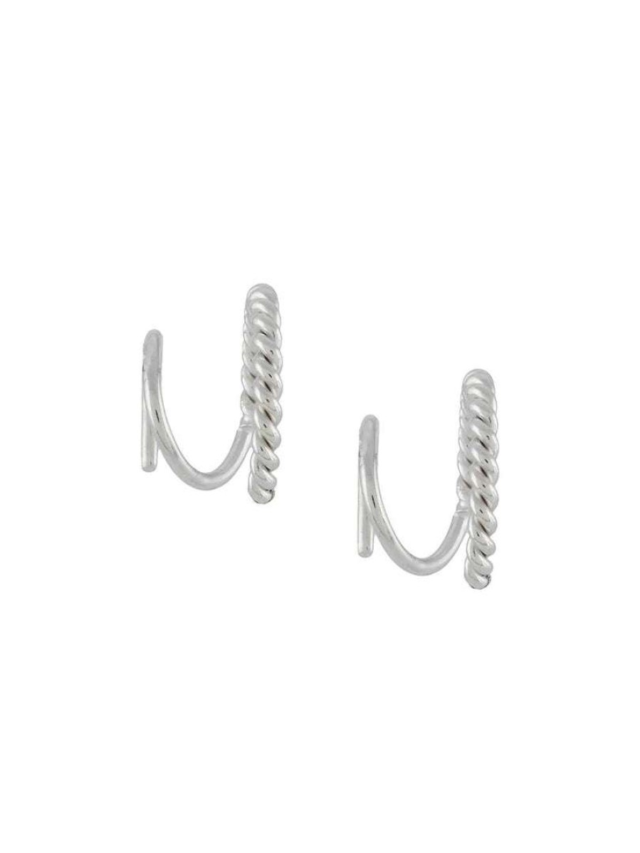 Accessories * | Maria Black Accessories 'Sofia Twirl' Silver Earrings