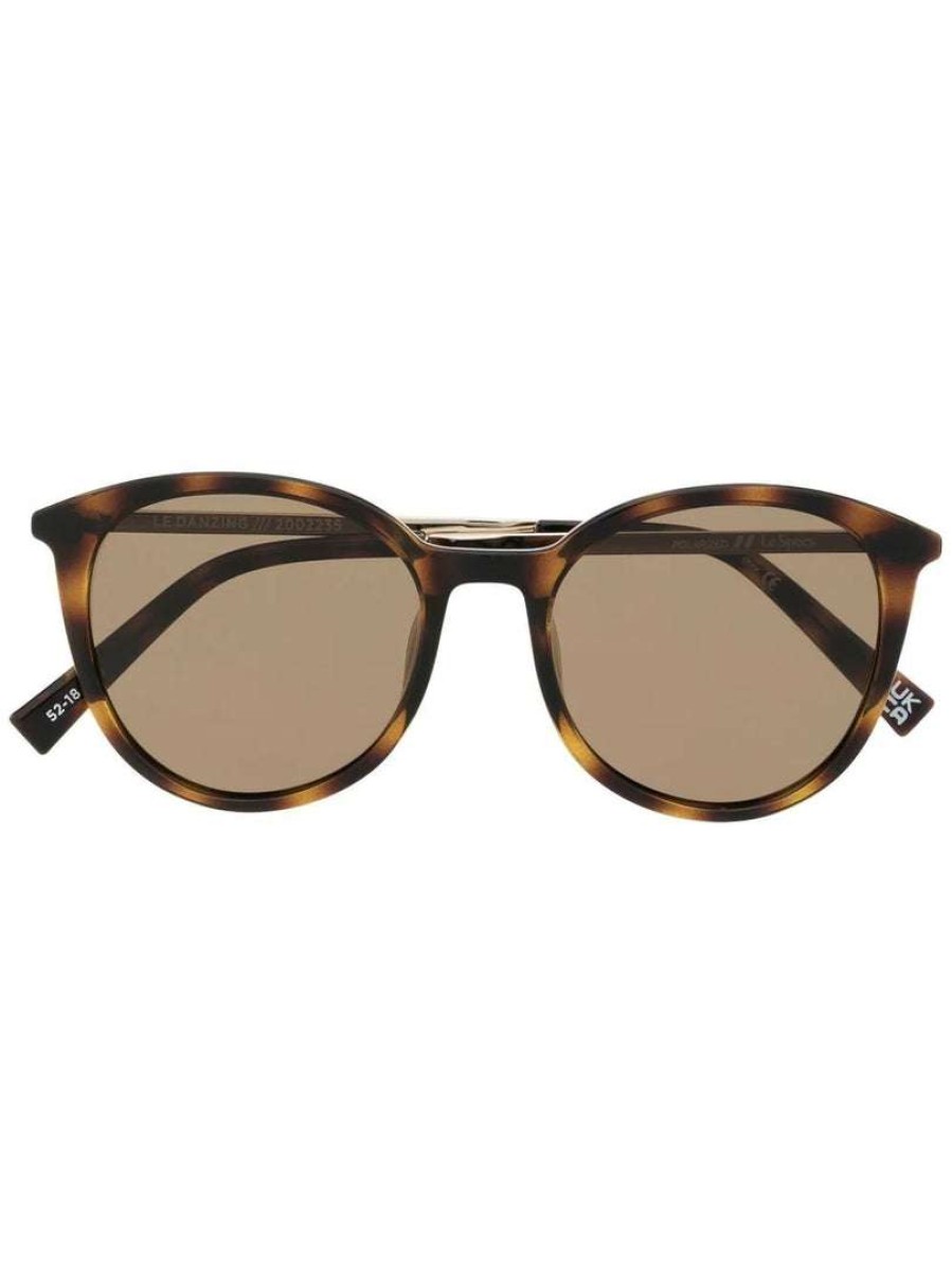 Accessories * | Le Specs Tort Gold 'Le Danzing' Polarized Sunglasses