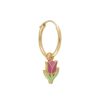 Accessories * | Wilhelmina Garcia 'Pink Tulip Hoop Earring'