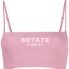 Clothing * | Rotate Pink 'Passio' Logo Crop Top Clothing