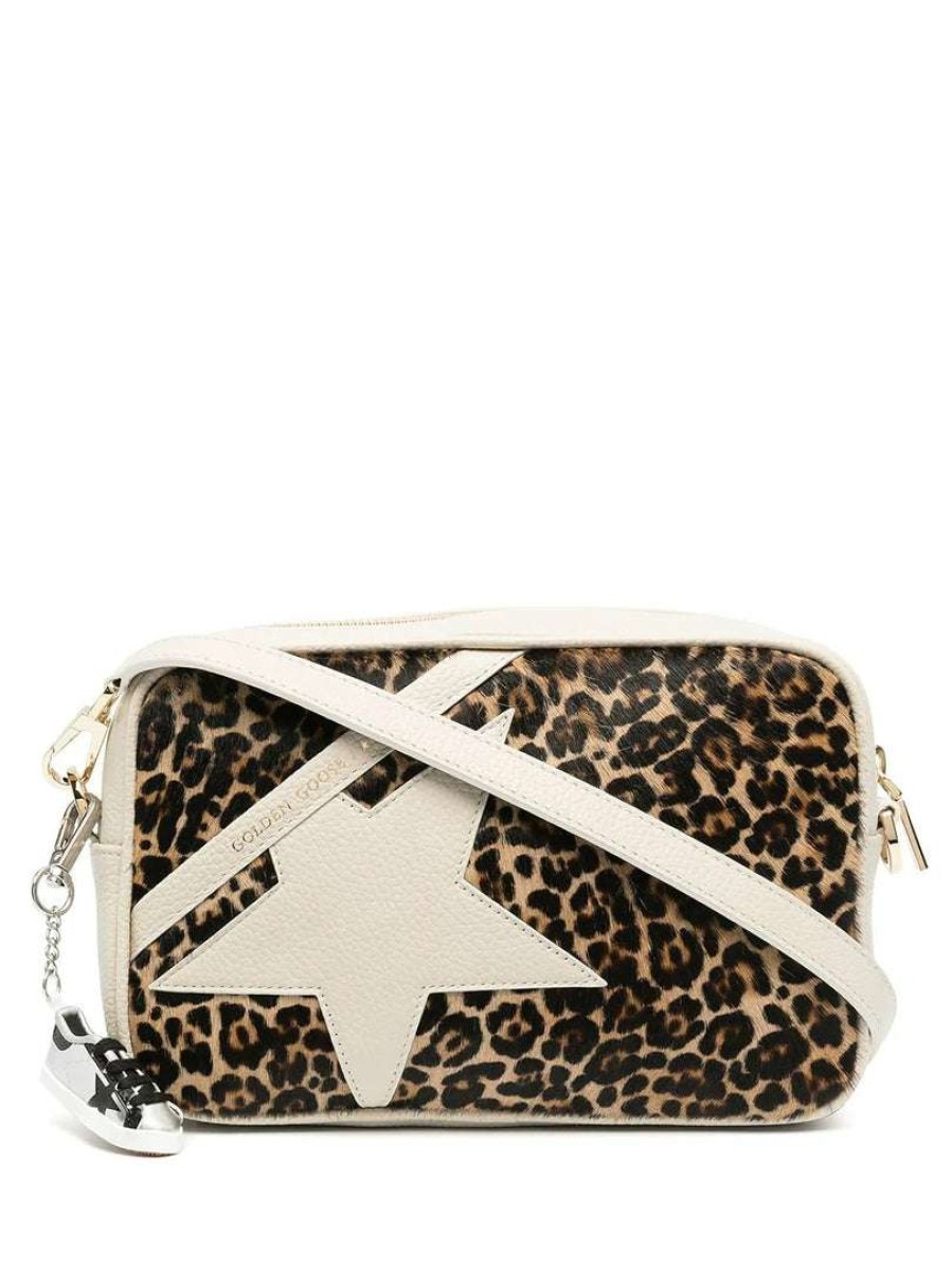 Bags * | Golden Goose Bags 'Off-White Leopard Star Bag'