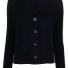 Clothing * | Vince 'Dark Navy V-Neck Knit Cardigan' Clothing