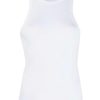 Clothing * | Anine Bing White 'Eva' Ribbed Tank Top Clothing