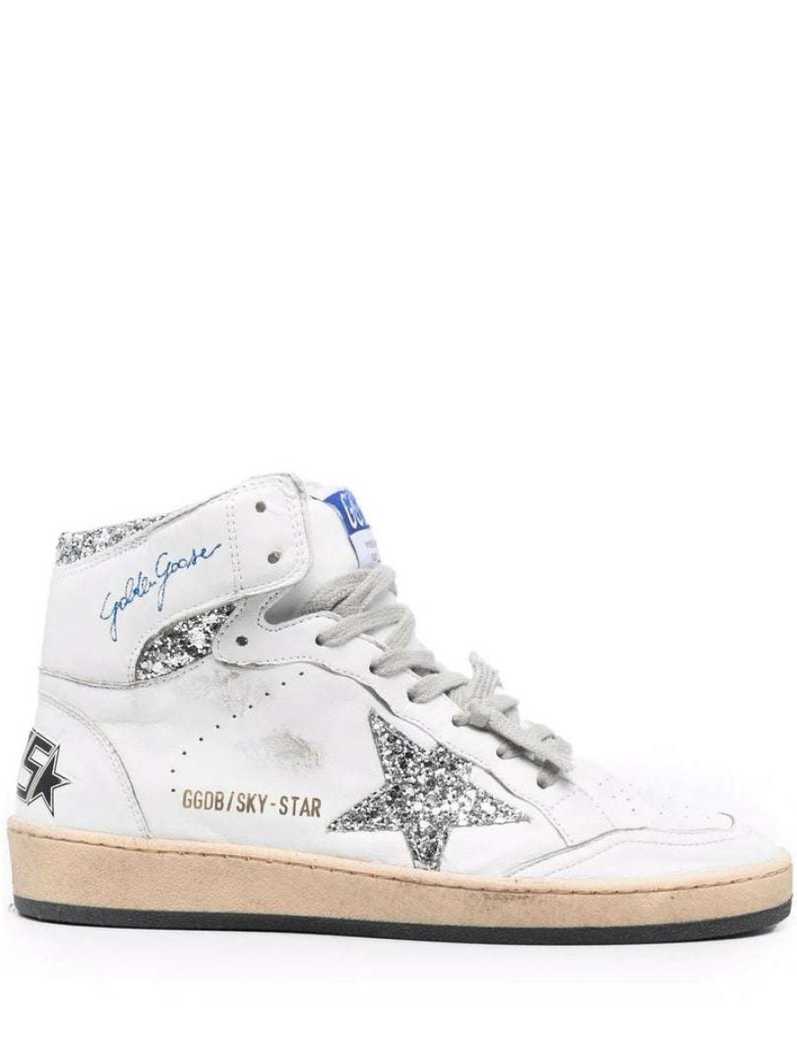 Shoes * | Golden Goose 'Star-Patch Lace-Up Sneakers'