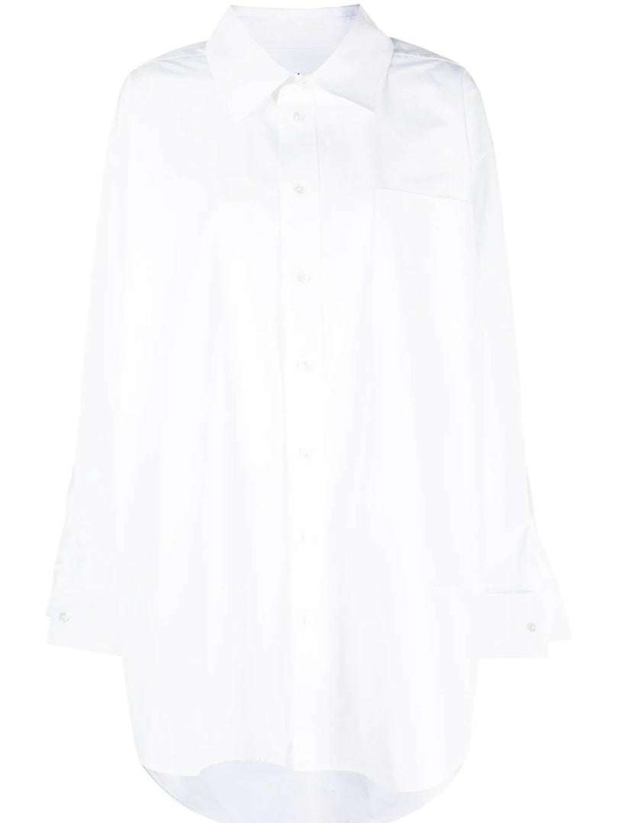 Clothing * | Alexander Wang White 'Oversized Shirt Dress'