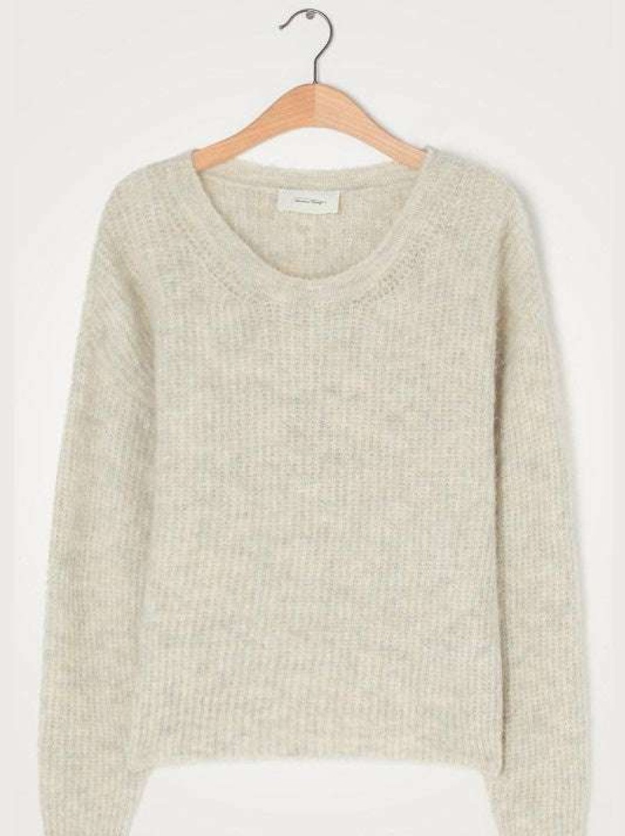 Clothing * | American Vintage Ecru 'East' Sweater