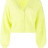 Clothing * | Baum Und Pferdgarten Lime 'Chasmeen' Puff Sleeve Cardigan Clothing