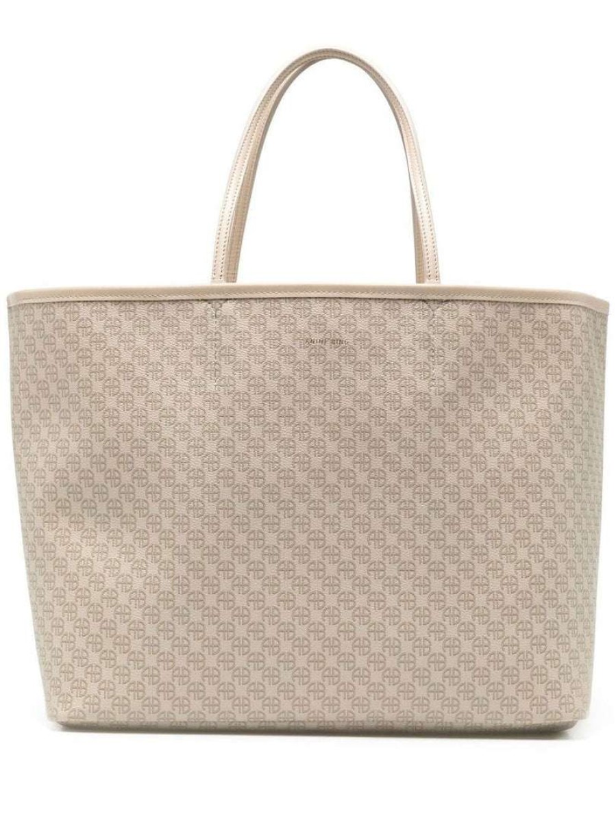 Bags * | Anine Bing Nude 'Emma' Tote Bag New In