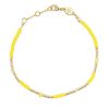 Accessories * | Anni Lu Yellow 'Clemence' Beaded Bracelet