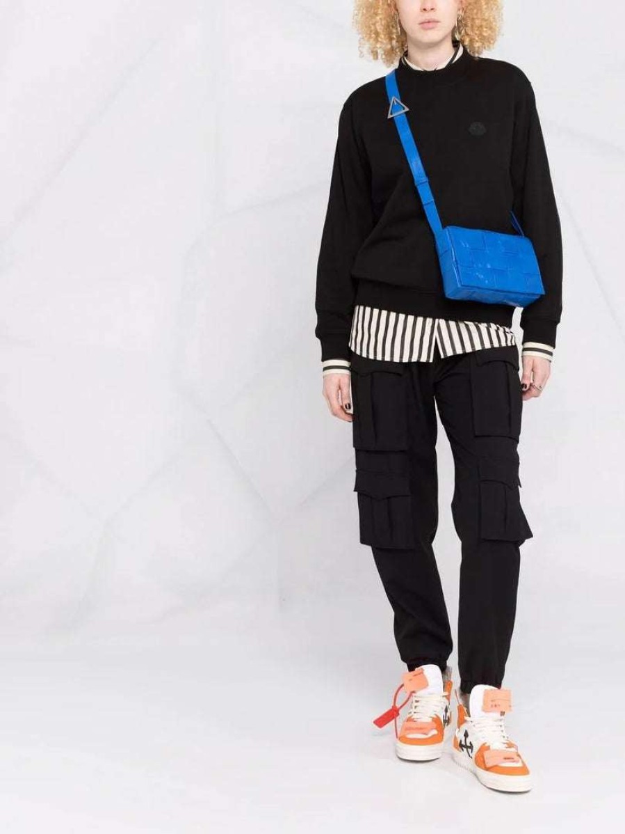 Clothing * | Moncler Black 'Contrasting Sleeve Sweater'