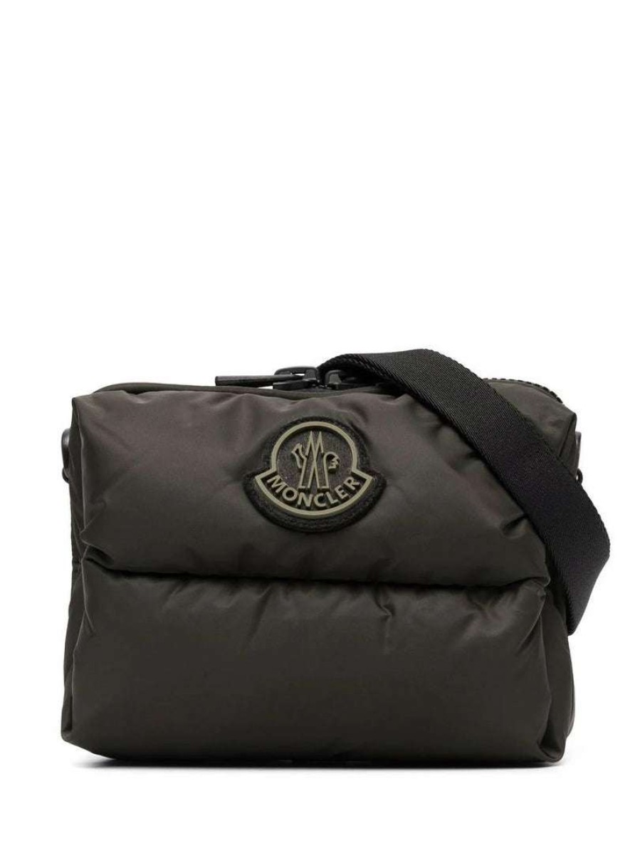 Bags * | Moncler Military Green 'Legere' Cross Body Bag