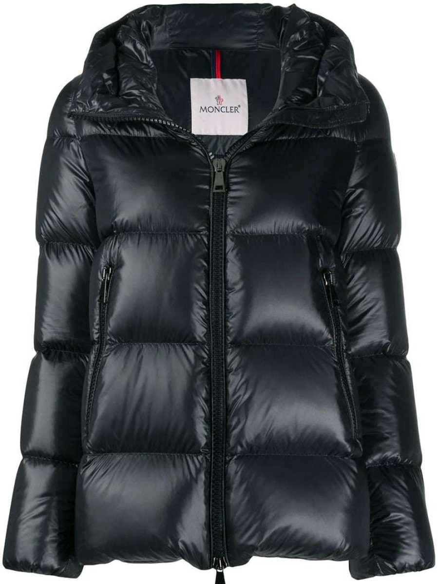 Clothing * | Moncler Black 'Seritte' Puffer Jacket