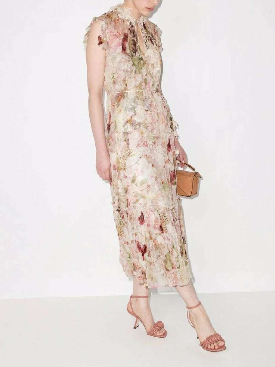 Clothing * | Zimmermann 'Dancer Flutter Midi Dress'