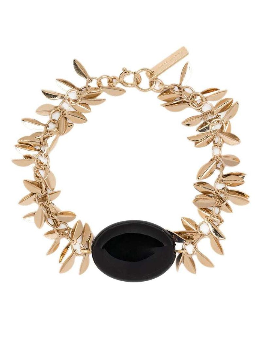 Accessories * | Isabel Marant Black 'Stones Bracelet' Accessories