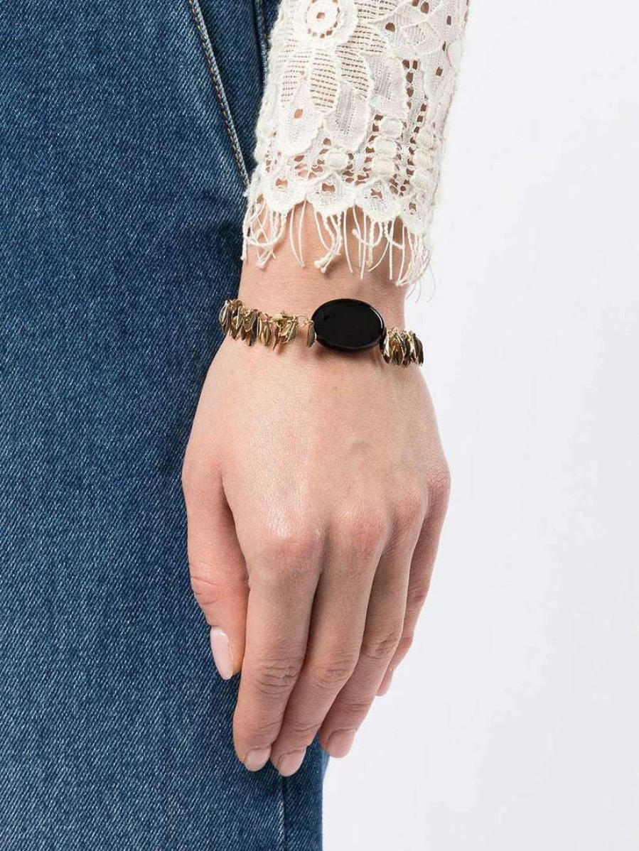 Accessories * | Isabel Marant Black 'Stones Bracelet' Accessories