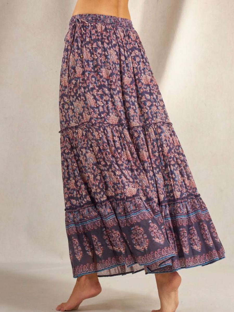 Clothing * | M.A.B.E Clothing 'Orli' Floral Maxi Skirt