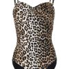 Clothing * | Ganni 'Leopard Swimsuit'