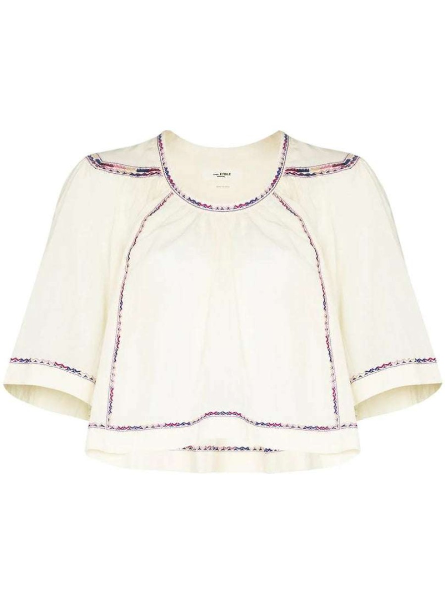 Clothing * | Isabel Marant Etoile 'Fame' Embroidered Blouse Clothing