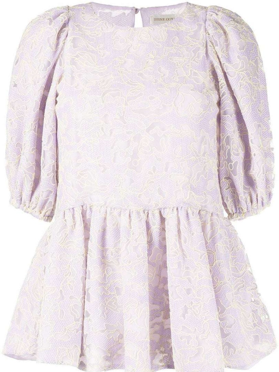 Clothing * | Stine Goya Clothing 'Liw' Embroidered Peplum Blouse