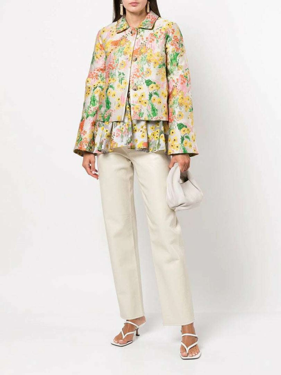 Clothing * | Stine Goya 'Kiana' Floral Jacquard Jacket New In