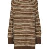 Clothing * | Mm6 By Maison Margiela 'Oversized Reversible Stripe Knit Long Sweater'