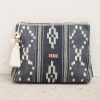 Bags * | M.A.B.E Grey 'Serai' Patterned Large Pouch