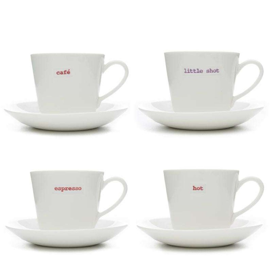 Accessories * | Keith Brymer Jones Accessories 'Espresso Cup And Saucer Set Of 4'