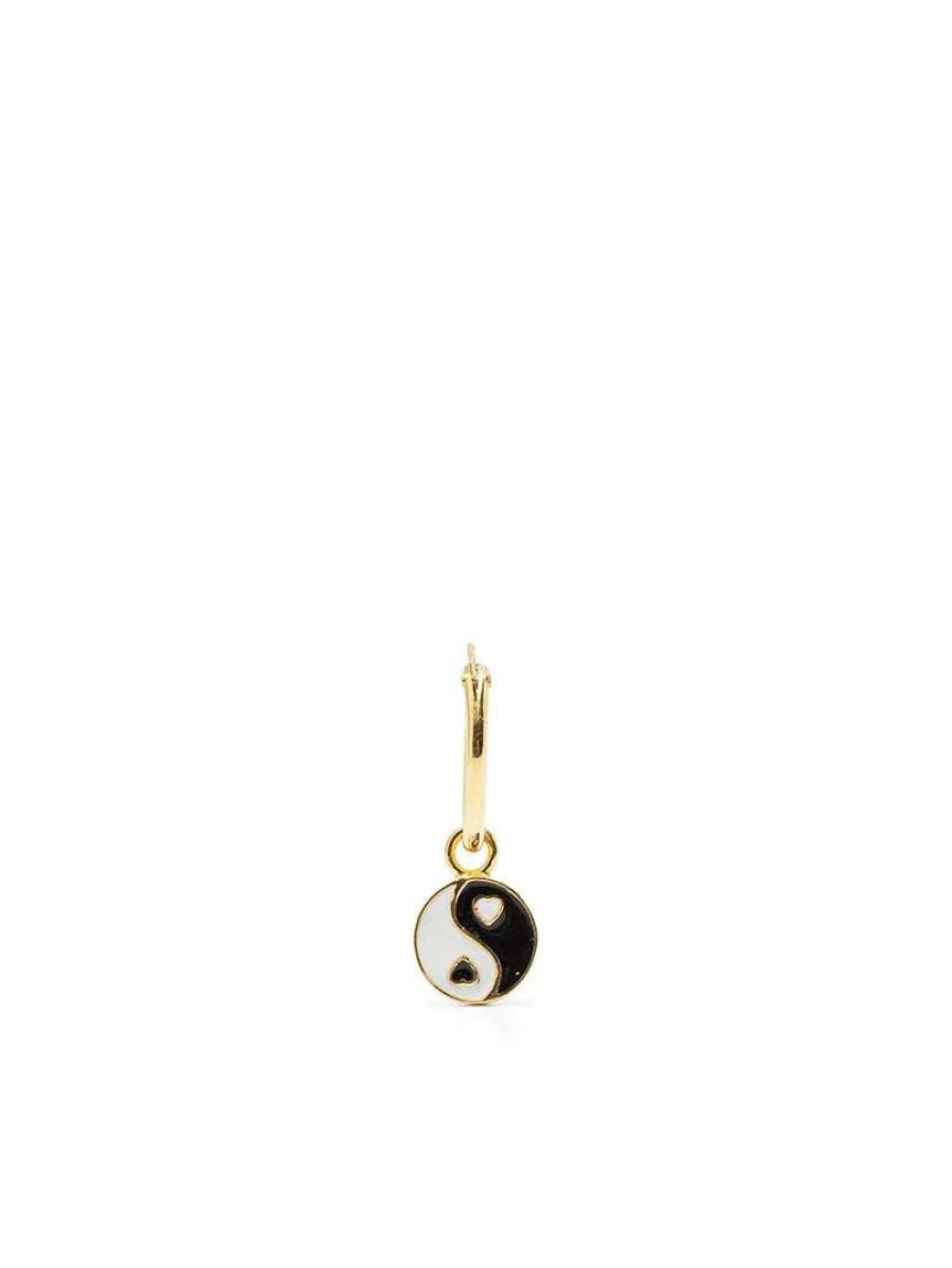 Accessories * | Wilhelmina Garcia Accessories 'Yin Yang Hoop Earring'