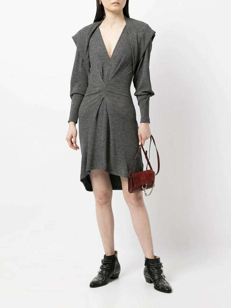 Clothing * | Iro Grey 'Kamila' Knitted Mini Dress