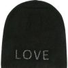 Accessories * | Warm Me Accessories 'Damian Love Black Crystal Hat'