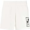 Clothing * | Moncler White 'Palm Tree Detail Shorts'