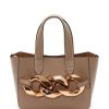 Bags * | Jw Anderson Taupe Ss22 'Mini Chain Tote Bag' Bags