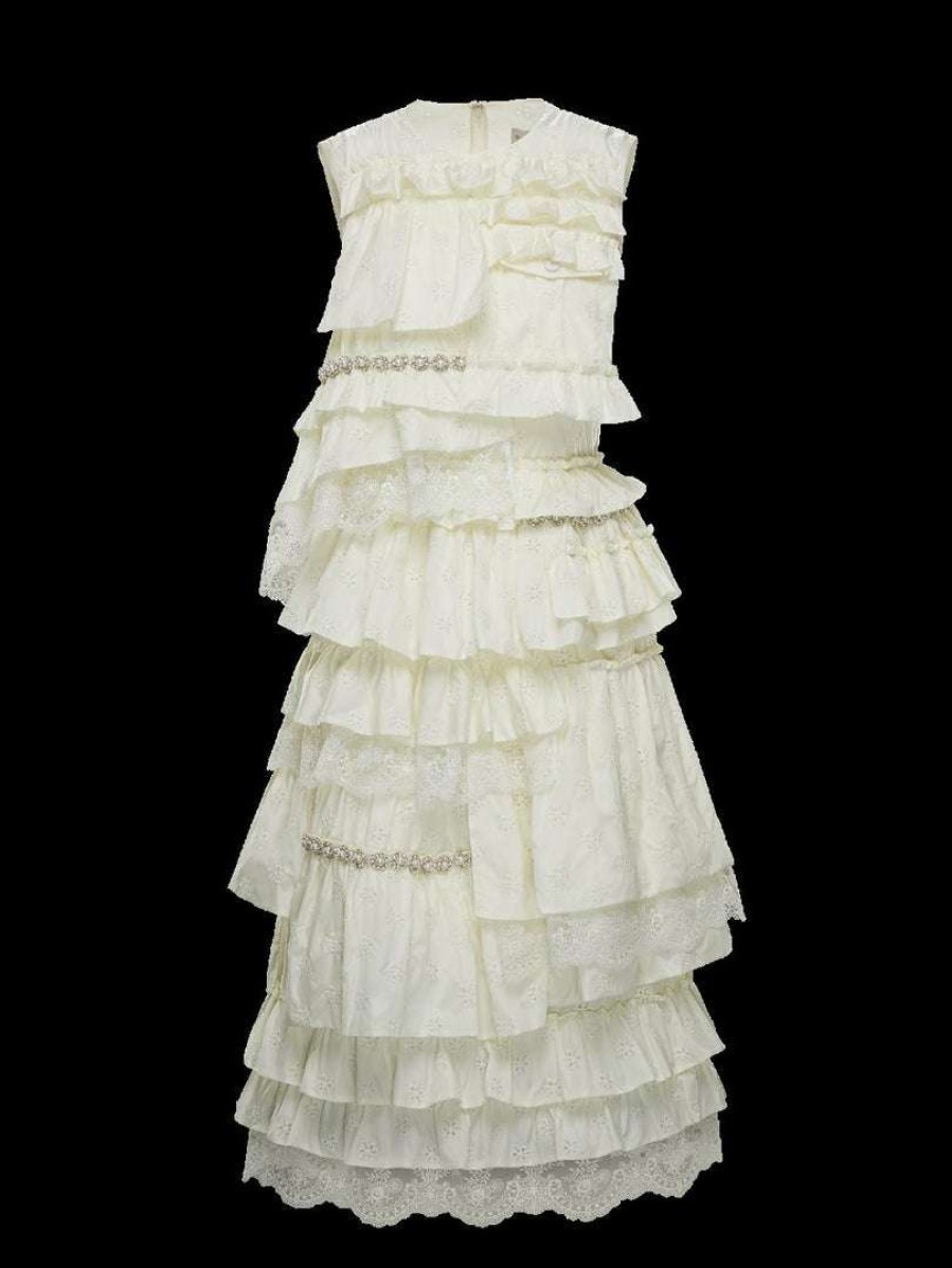 Clothing * | Moncler Simone Rocha 'Sleeveless Embellished Dress'