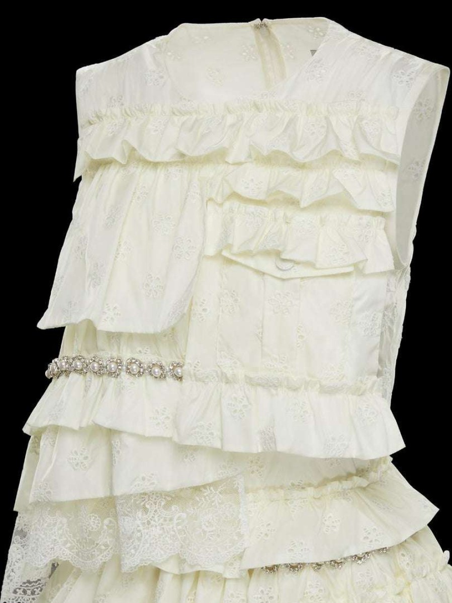 Clothing * | Moncler Simone Rocha 'Sleeveless Embellished Dress'