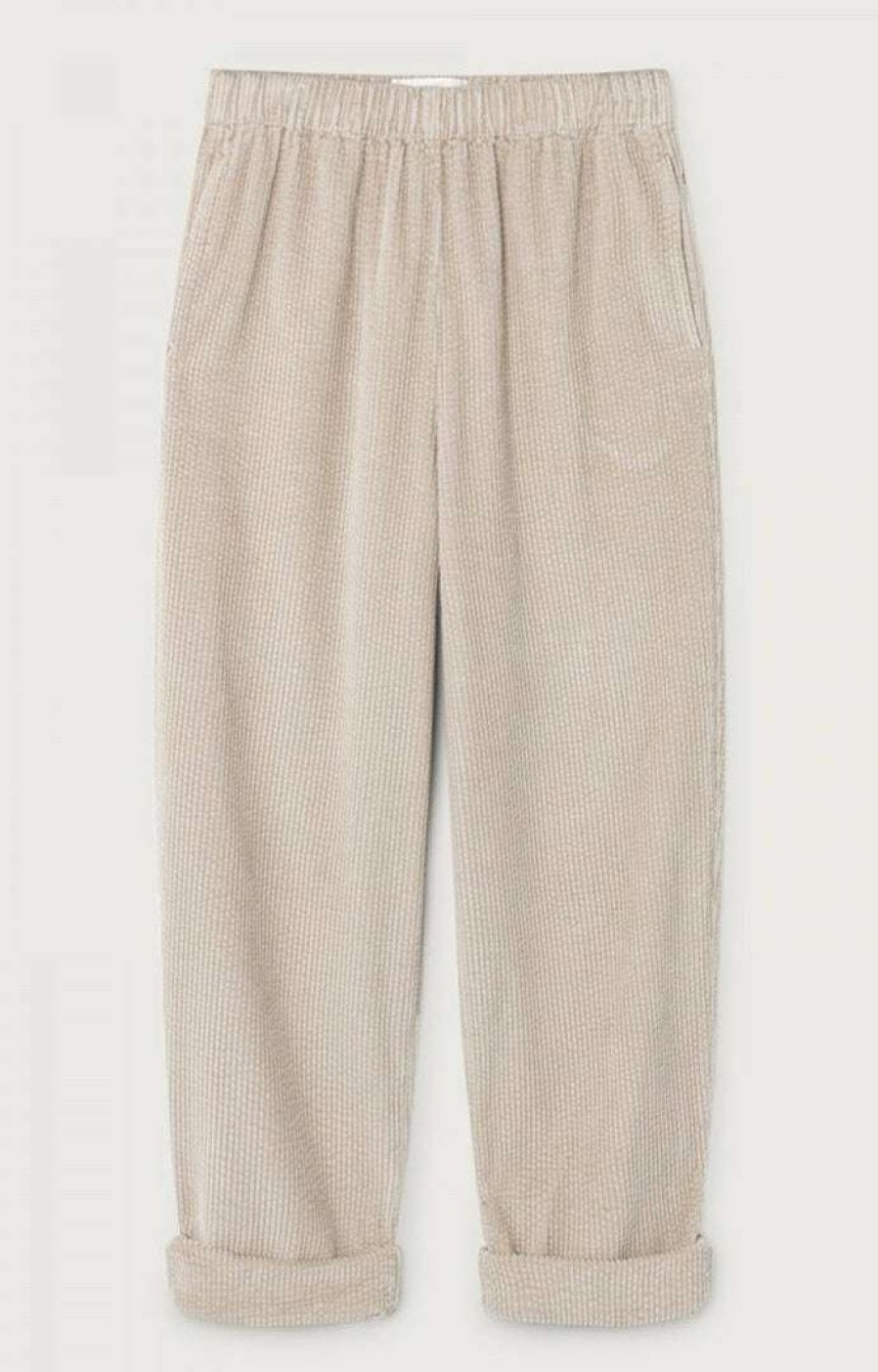 Clothing * | American Vintage Clothing Beige 'Padow' Corduroy Trousers