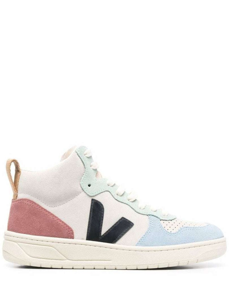 Shoes * | Veja 'V-15 Pastel Block Coloured Trainers' Shoes