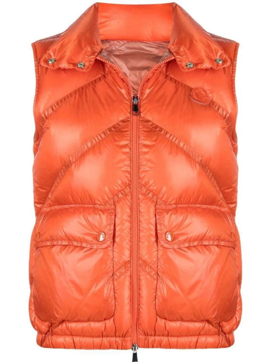 Clothing * | Moncler Orange 'Hossegor' Gilet