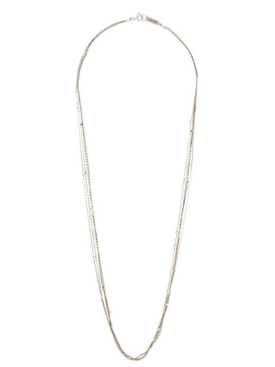 Accessories * | Isabel Marant Accessories Celadon 'Multi String Long Necklace'