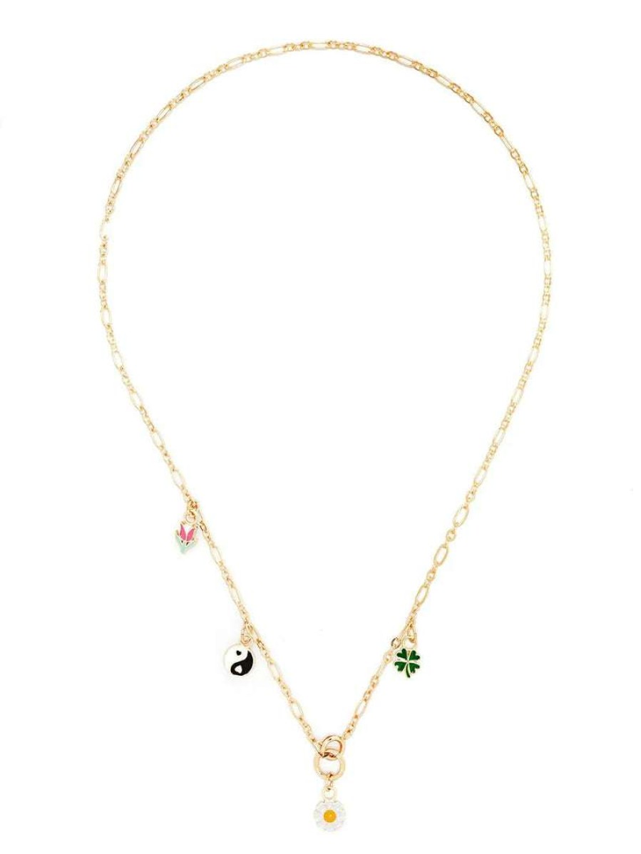 Accessories * | Wilhelmina Garcia 'Four Charm Chain Necklace' Accessories