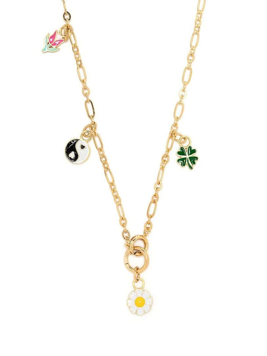 Accessories * | Wilhelmina Garcia 'Four Charm Chain Necklace' Accessories