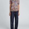 Clothing * | Dries Van Noten Clothing Blue Toned 'Humbli' T-Shirt