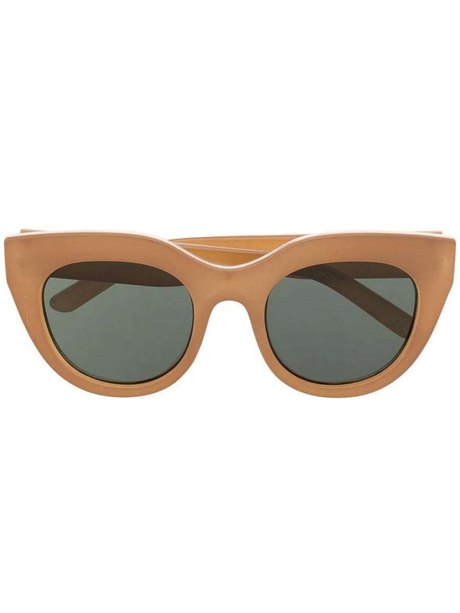 Accessories * | Le Specs 'Air Heart' Caramel Toned Sunglasses Accessories