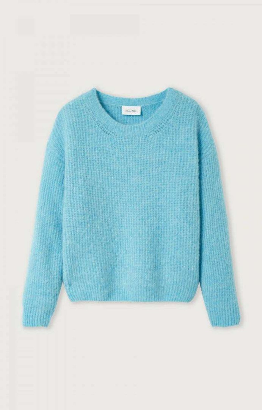 Clothing * | American Vintage Blue 'East Rn' Knit Sweater