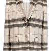 Clothing * | Anine Bing Clothing Checked 'Quinn' Wool Blazer