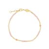 Accessories * | Anni Lu Light Pink 'Clemence' Beaded Bracelet