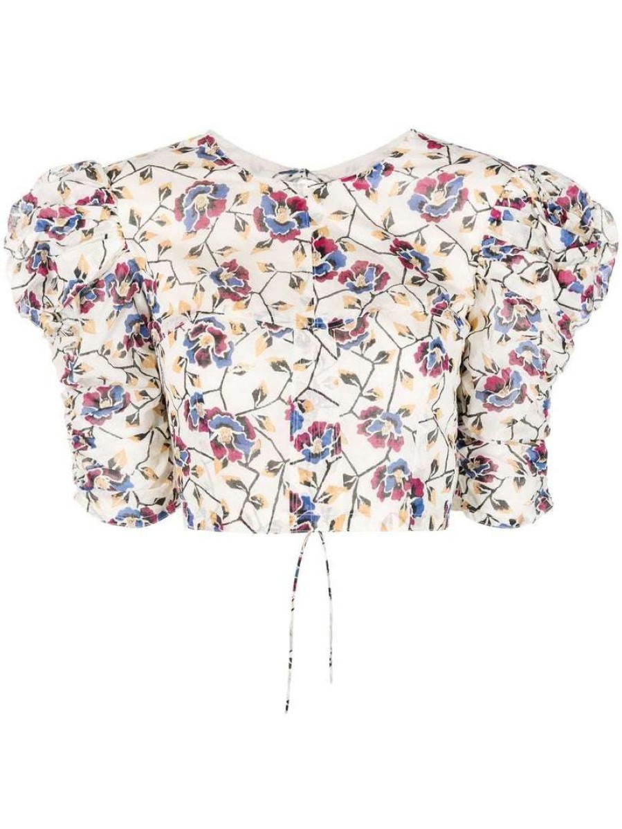 Clothing * | Isabel Marant Etoile Clothing Cream 'Silva' Floral Top